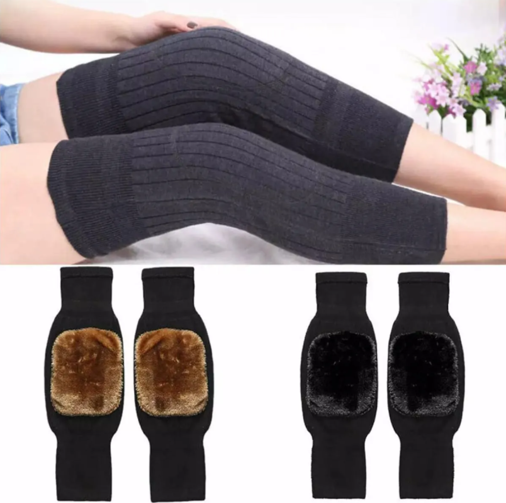 1 Pair Men Women Cashmere Knee Brace Support Leg Warmer Winter Warm Thermal Wool Kneepad Thicken Knee Pads Sleeve Knee Warmers