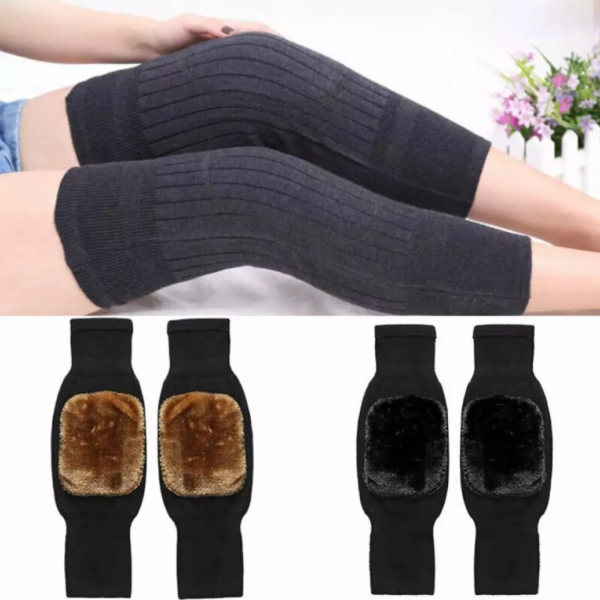 1 Pair Men Women Cashmere Knee Brace Support Leg Warmer Winter Warm Thermal Wool Kneepad Thicken Knee Pads Sleeve Knee Warmers