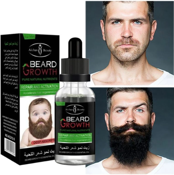 Aichun Beauty Organic Men Beard Growth Oil Concave Naturals Beard Oil 35 Ml