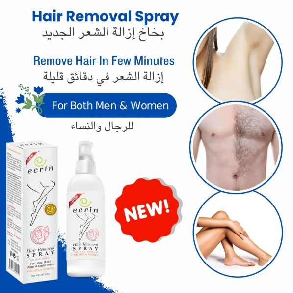 The Original Ecrin Hair Remover Spray offers quick, mess-free hair removal quickly minutes.Achieve smooth, with a safe, effective formula.