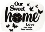 Our Sweet Home 3d Wooden Wall Clock